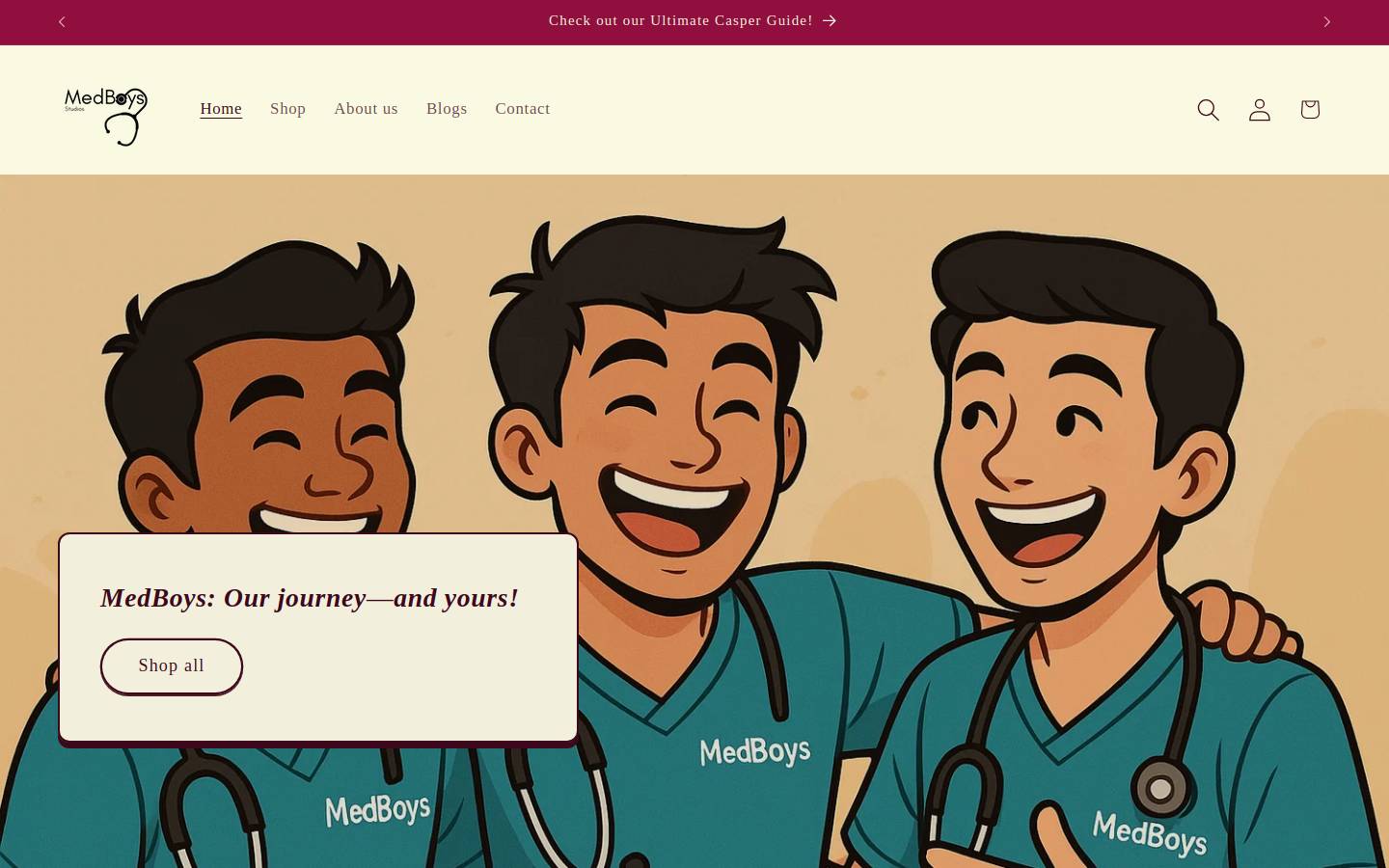medboys.ca homepage screenshot