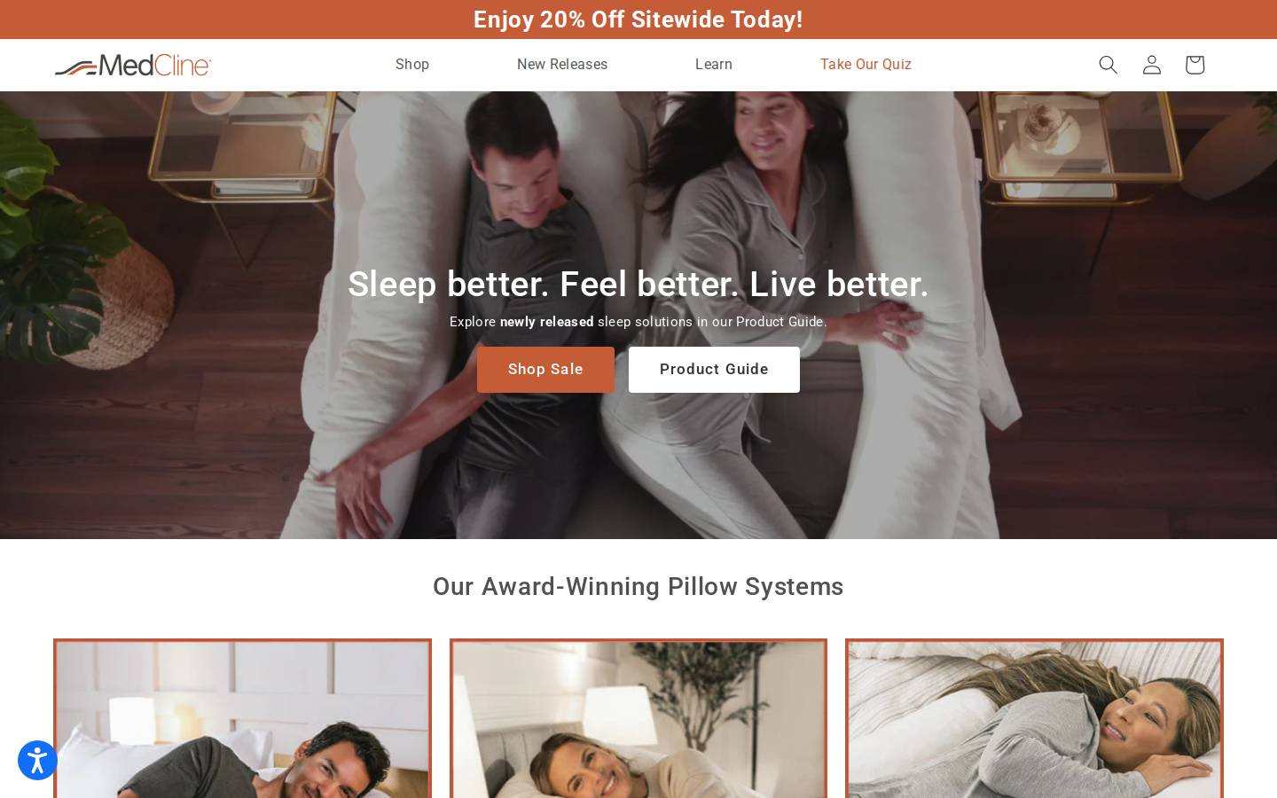 MedCline homepage screenshot