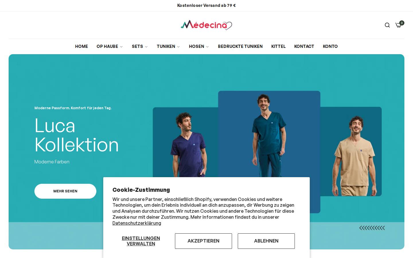 Medecina homepage screenshot