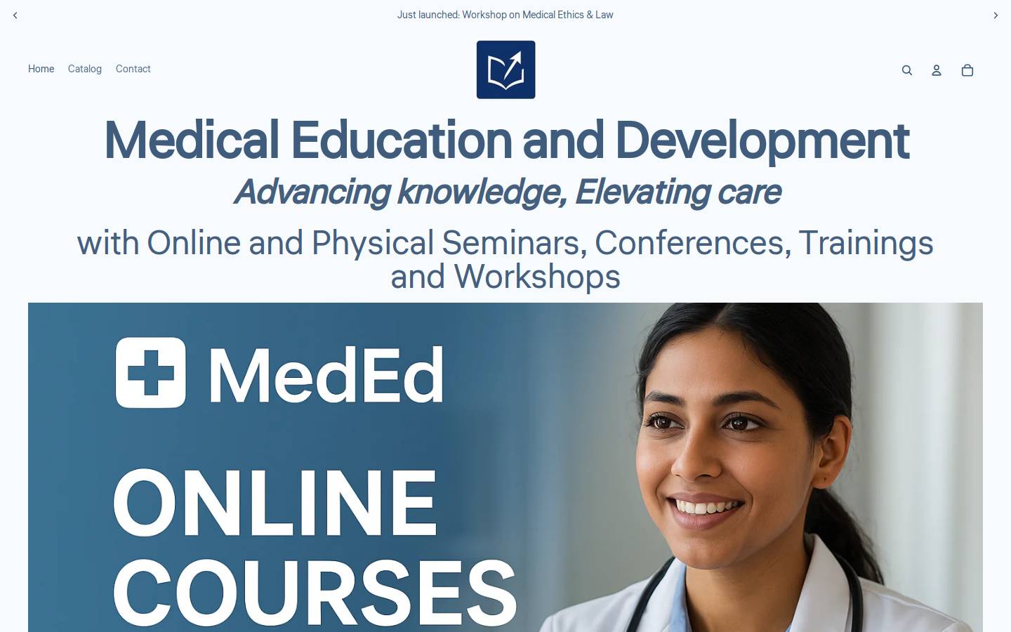 meded.in homepage screenshot