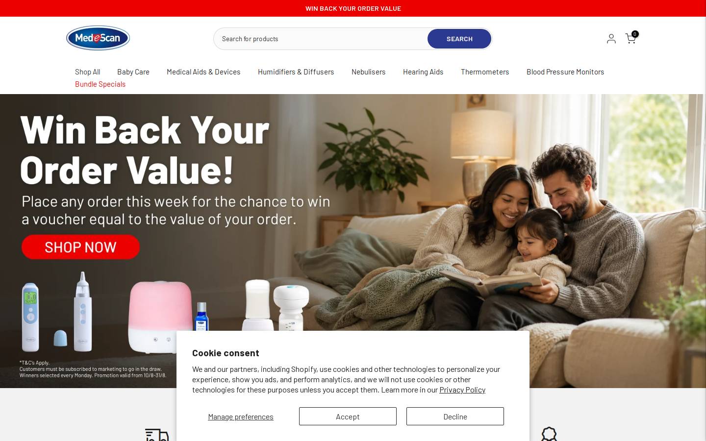medescan.com.au homepage screenshot
