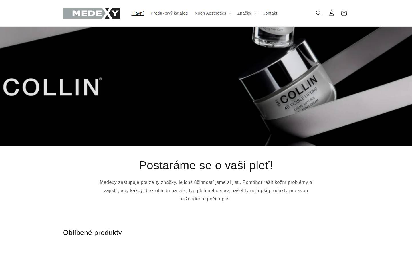 medexy.cz homepage screenshot