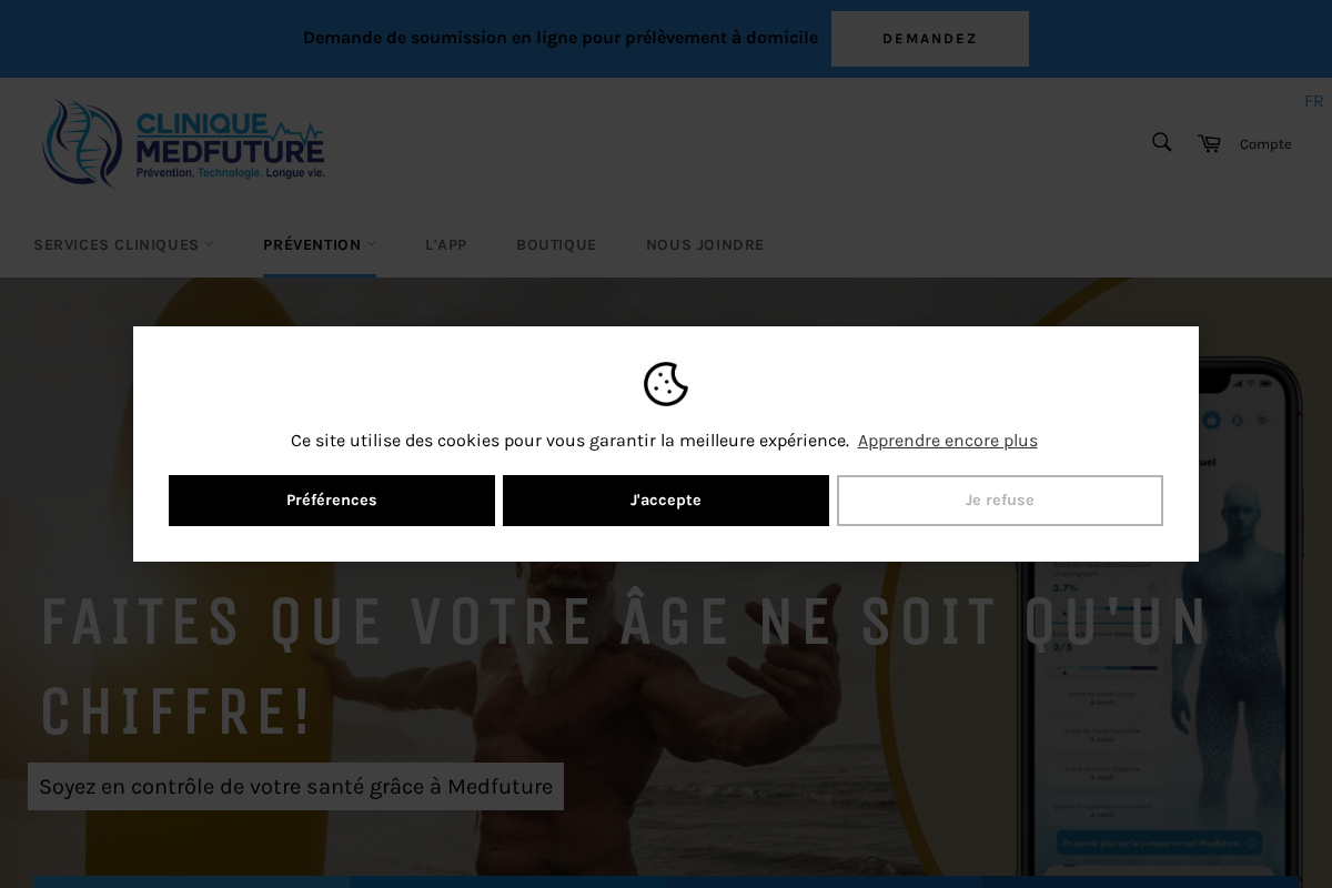 Medfuture homepage screenshot