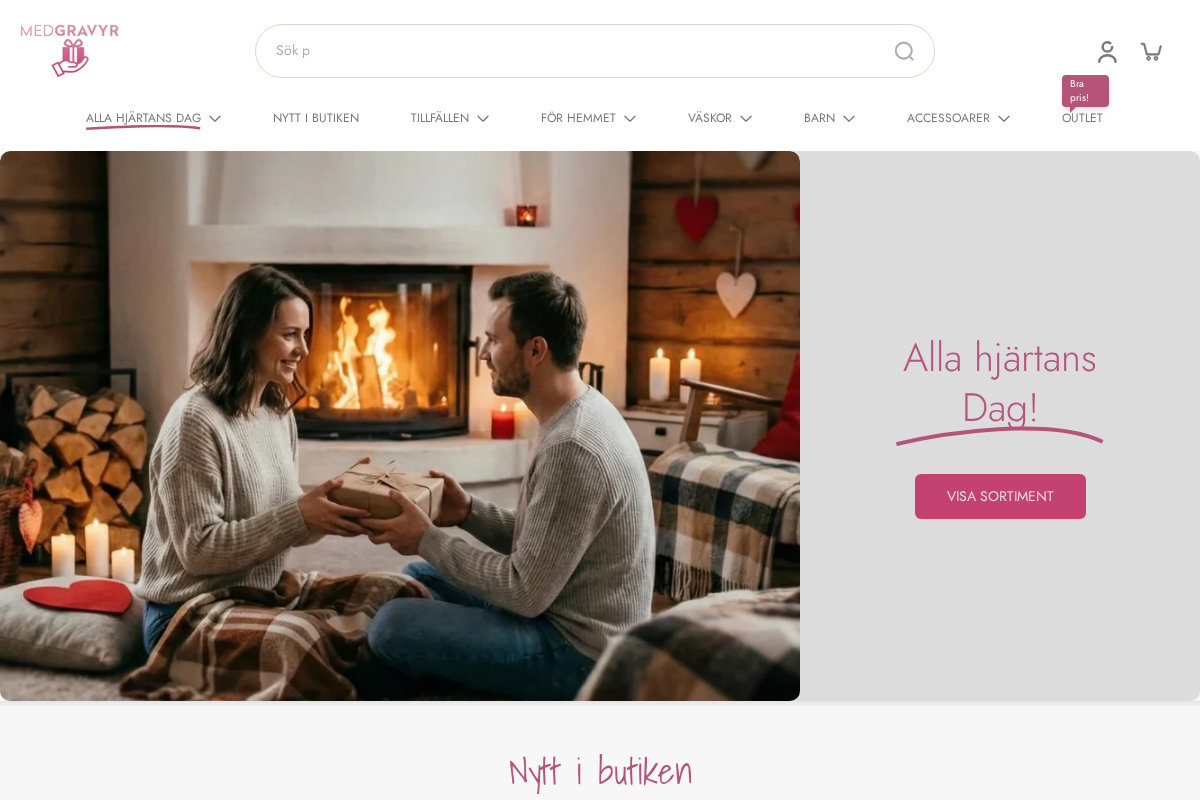 medgravyr.se - Personliga presenter på nätet homepage screenshot