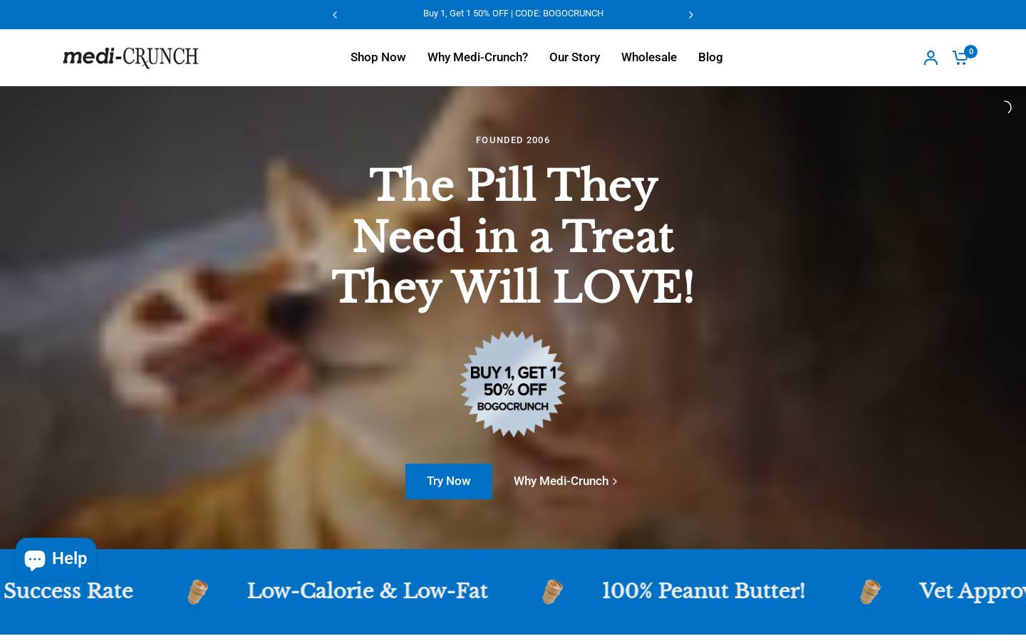 medi-crunch.com homepage screenshot