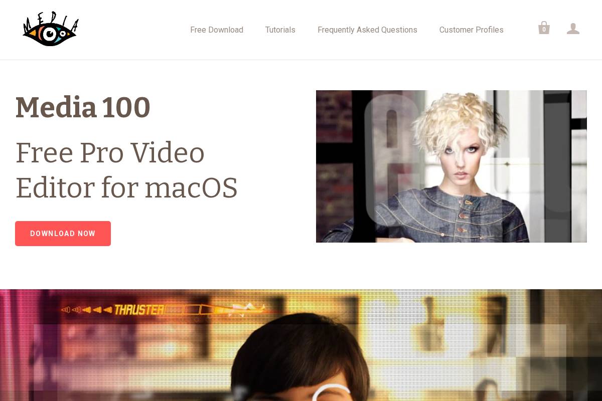 media100.com homepage screenshot