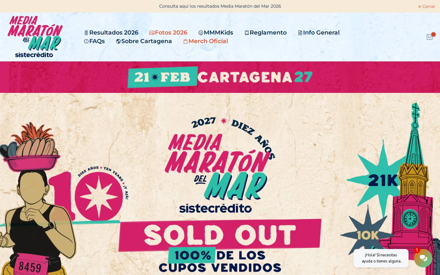 mediamaratondelmar.com homepage screenshot