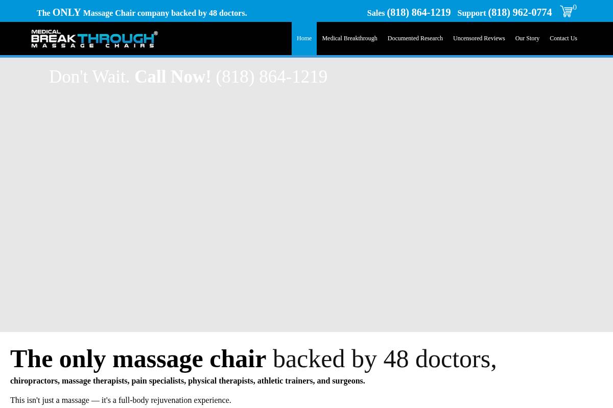 medicalbreakthrough.com homepage screenshot