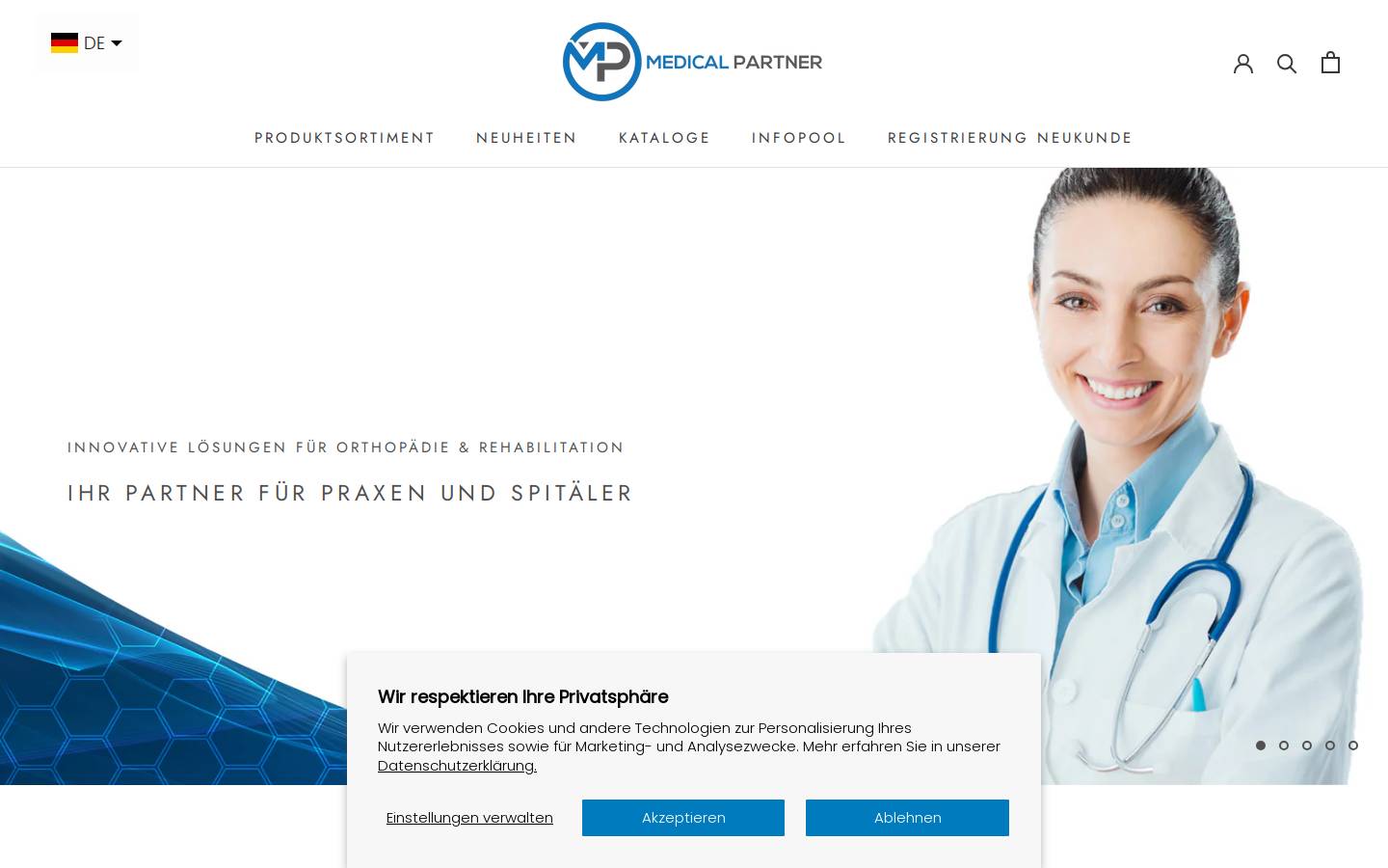 medicalpartner.ch homepage screenshot