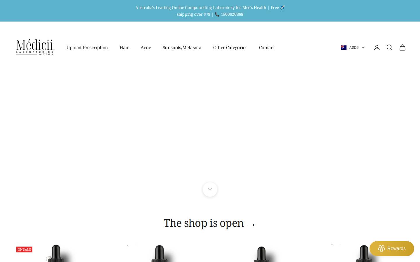 Medicii homepage screenshot