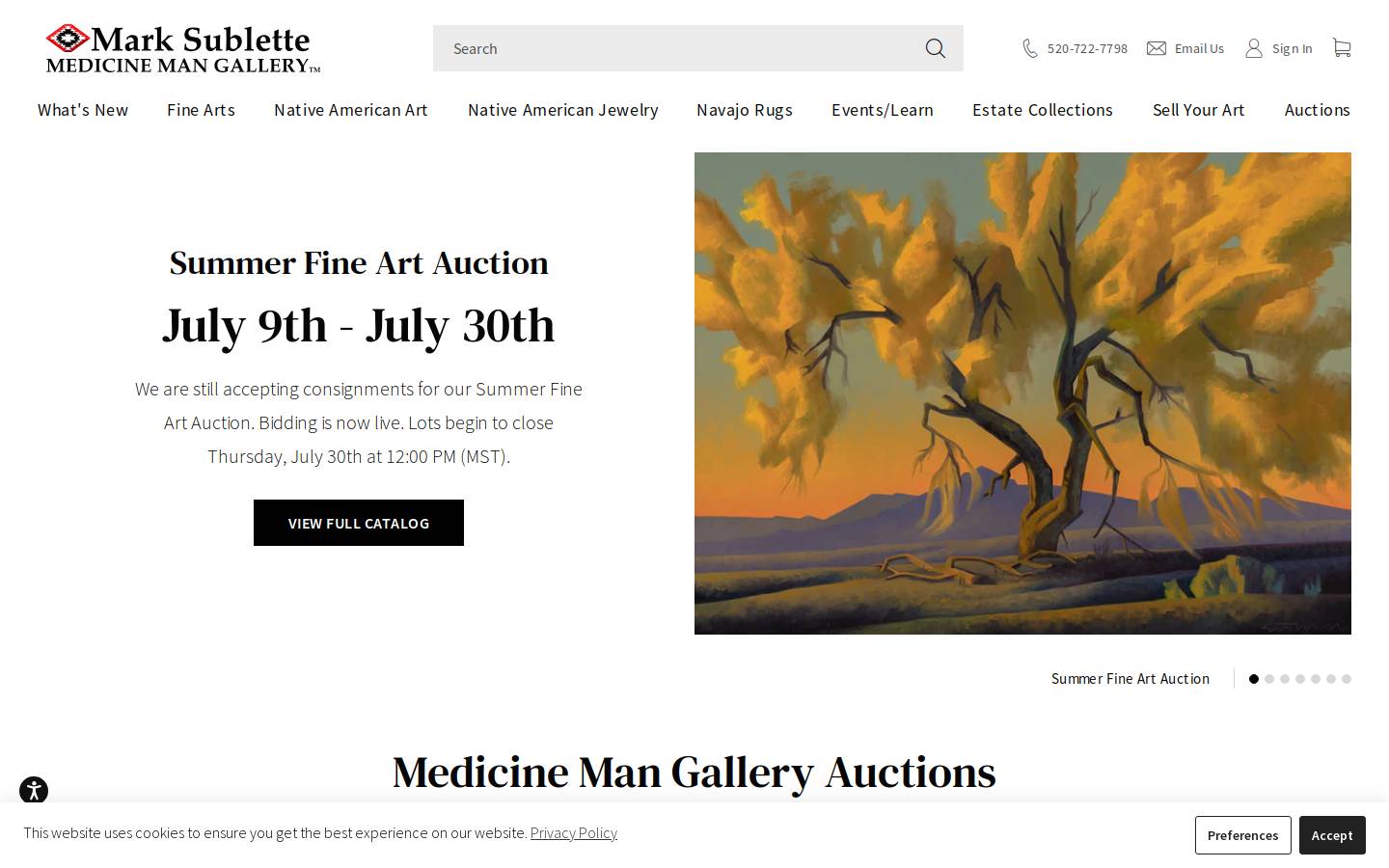medicinemangallery.com homepage screenshot
