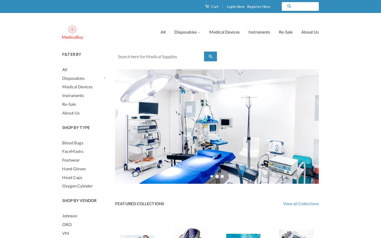 medicobuy.com homepage screenshot