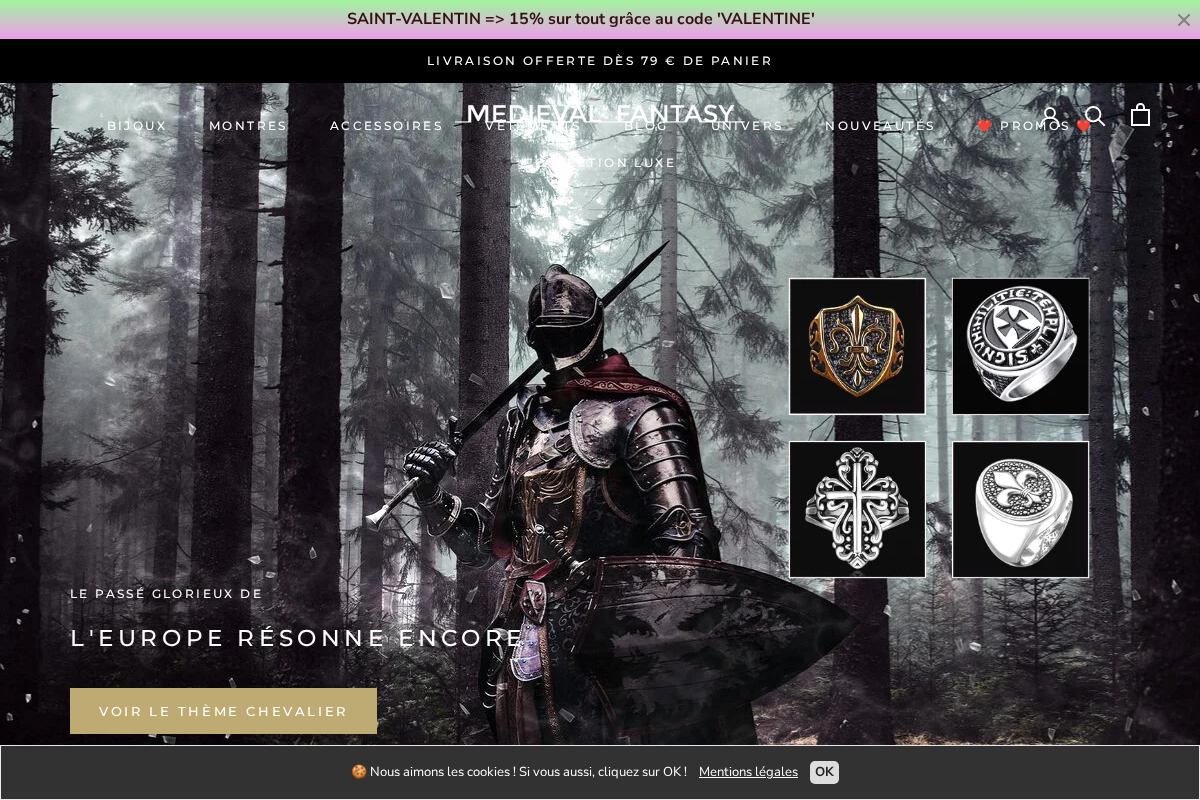 Medieval Fantasy® homepage screenshot