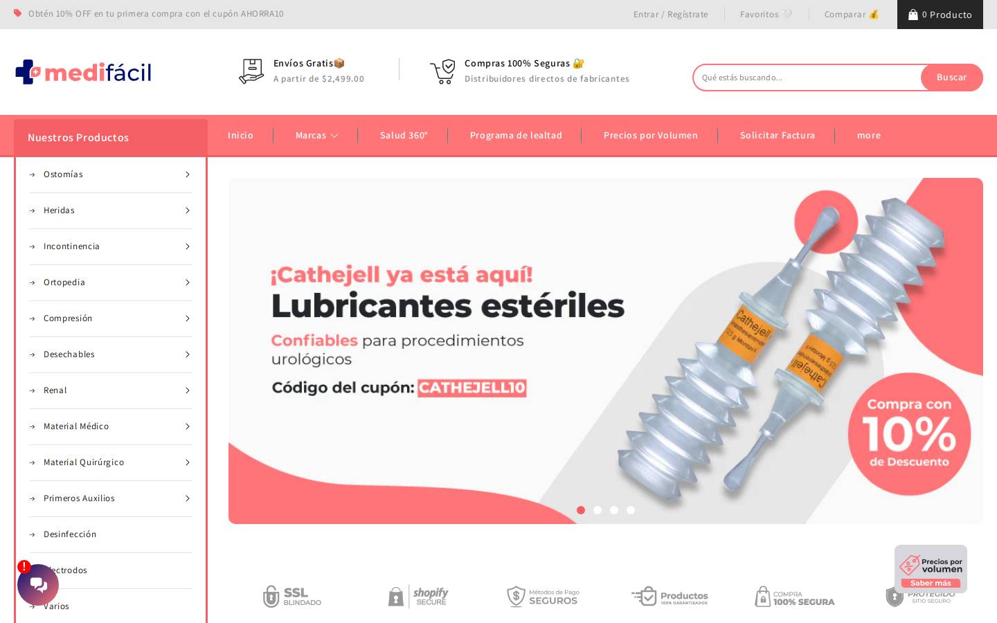 medifacil.com homepage screenshot