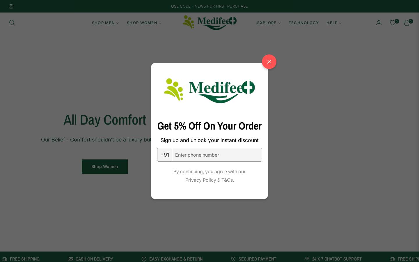 medifeetcare.com homepage screenshot