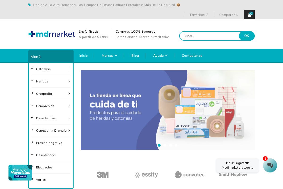 Medimarket homepage screenshot