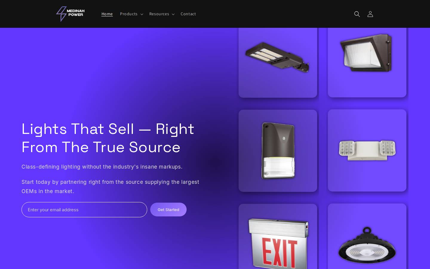 medinahpower.com homepage screenshot