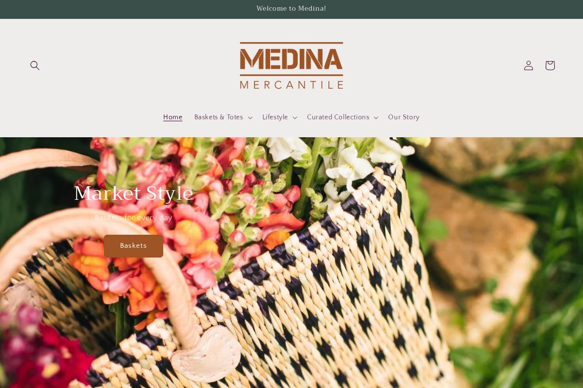 medinamercantile.com homepage screenshot
