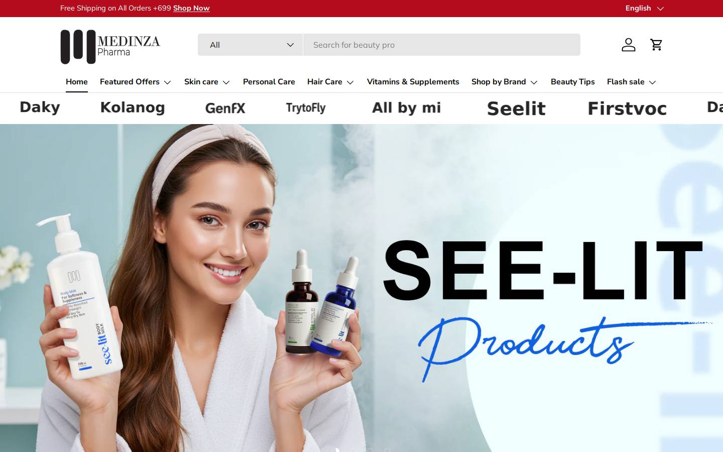 medinza-pharm.com homepage screenshot