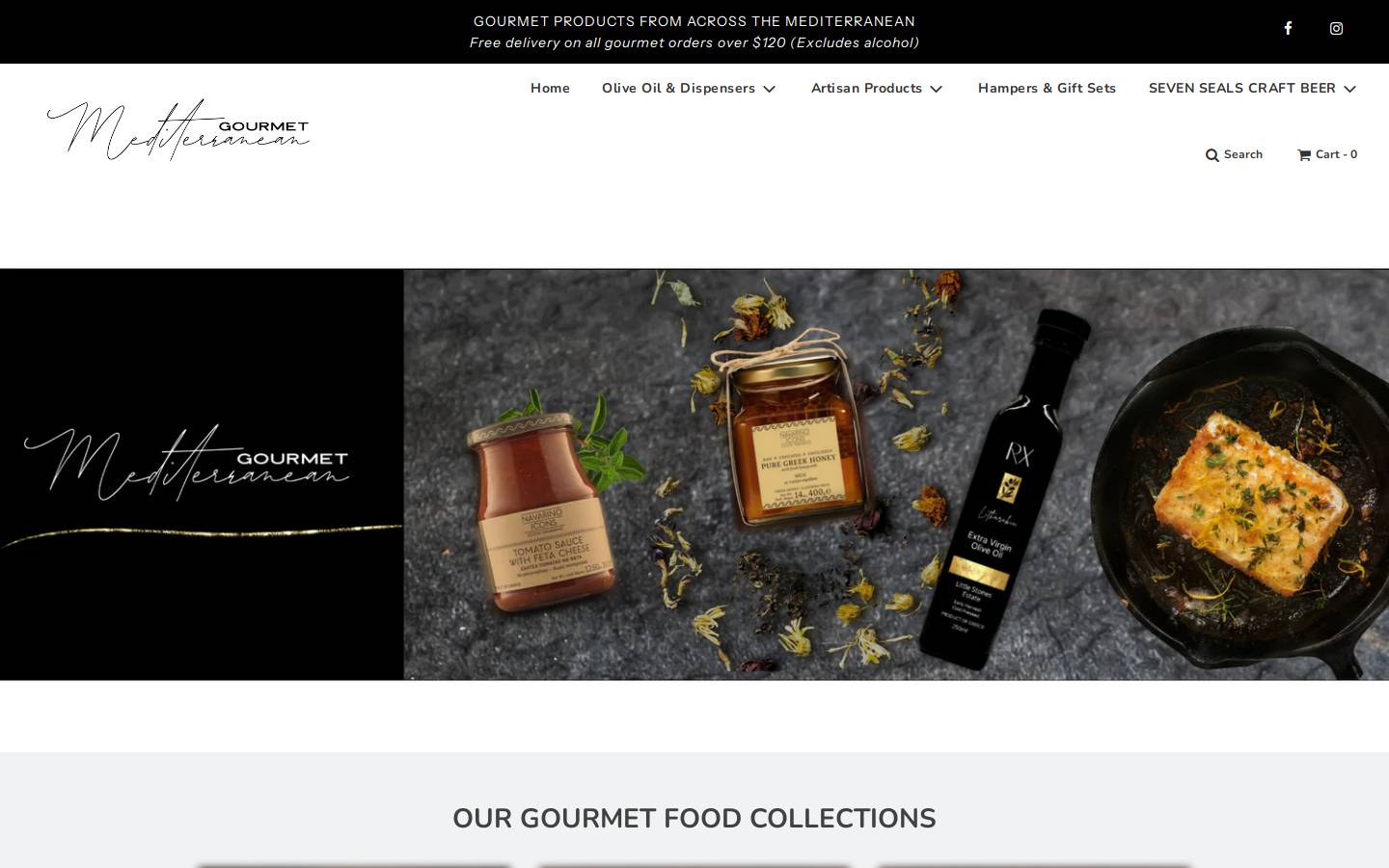 mediterraneangourmet.com.au homepage screenshot