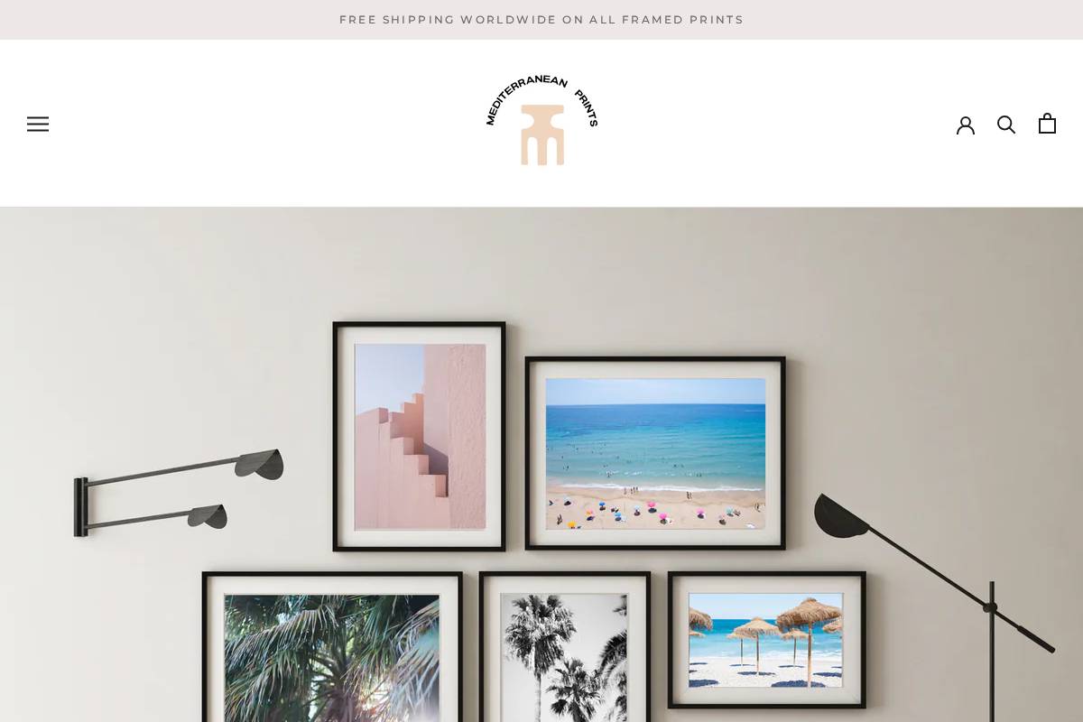 mediterraneanprints.com homepage screenshot