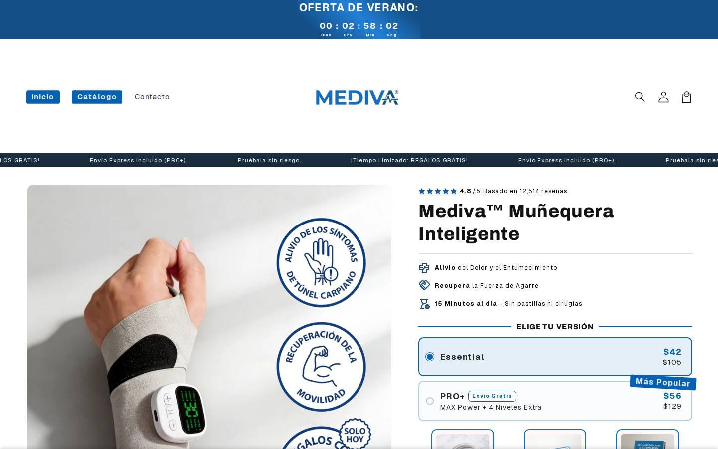 medivatherapeutic.com homepage screenshot