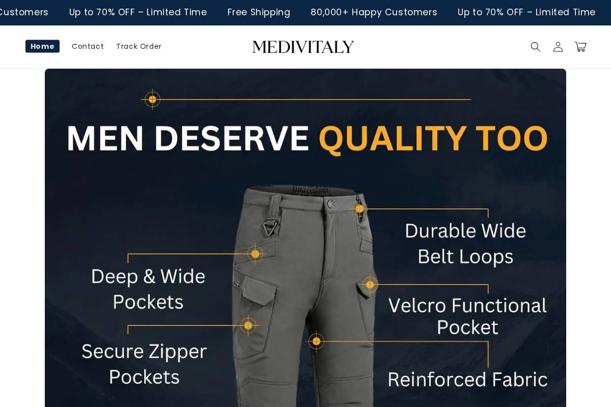 Medivitaly homepage screenshot