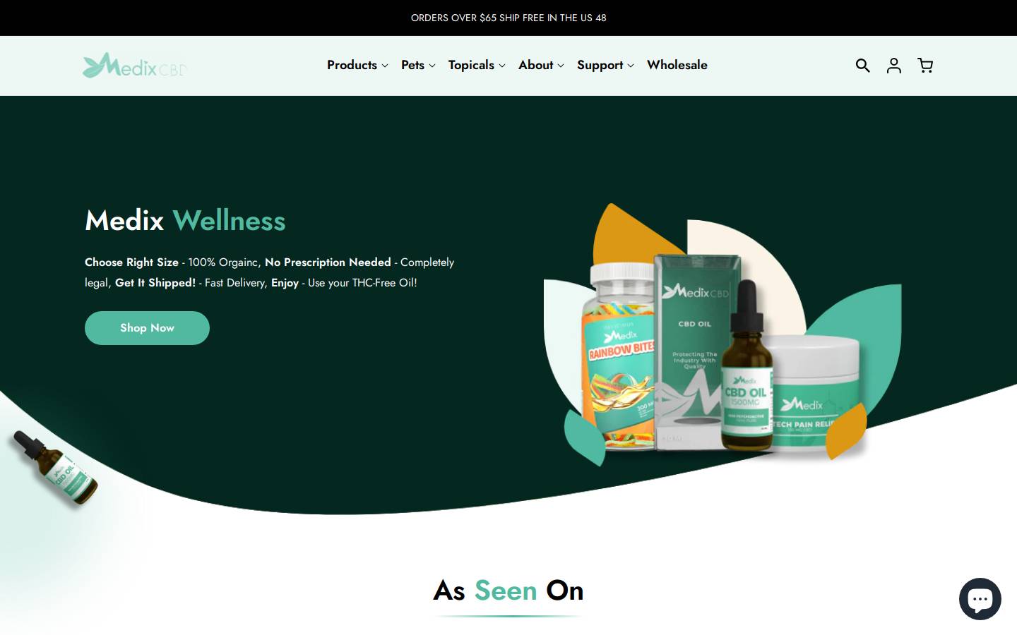 medixwellness.com homepage screenshot