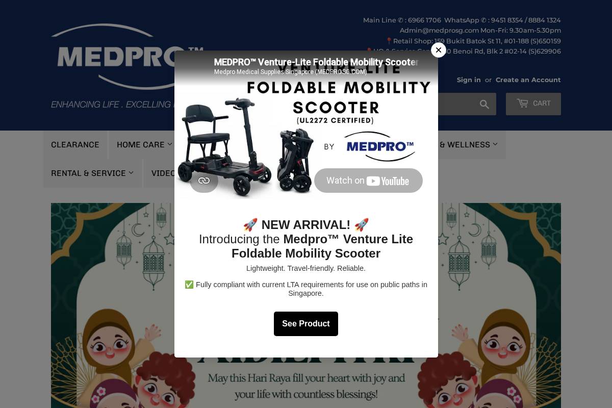 medprosg.com homepage screenshot