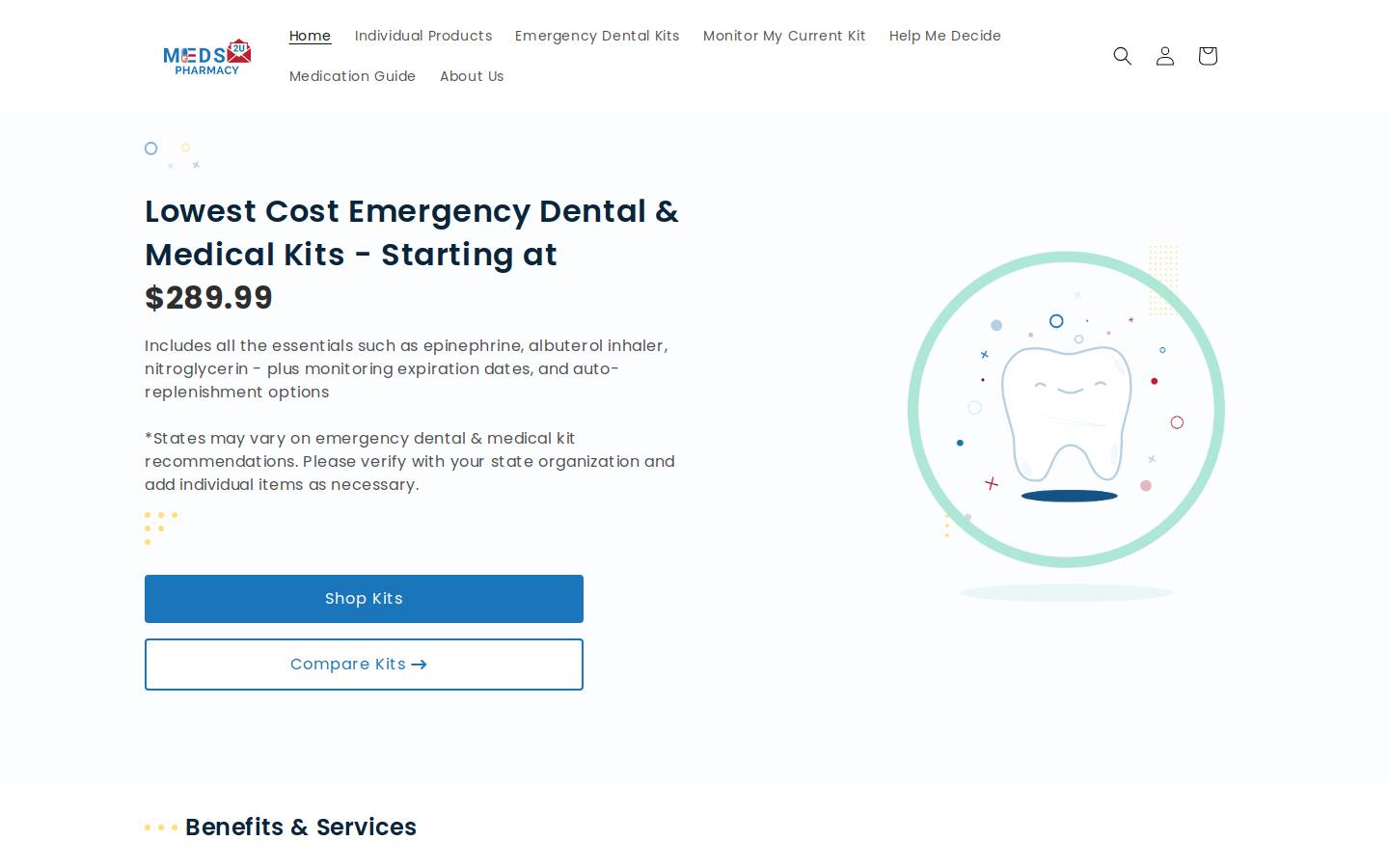 meds2usupply.com homepage screenshot