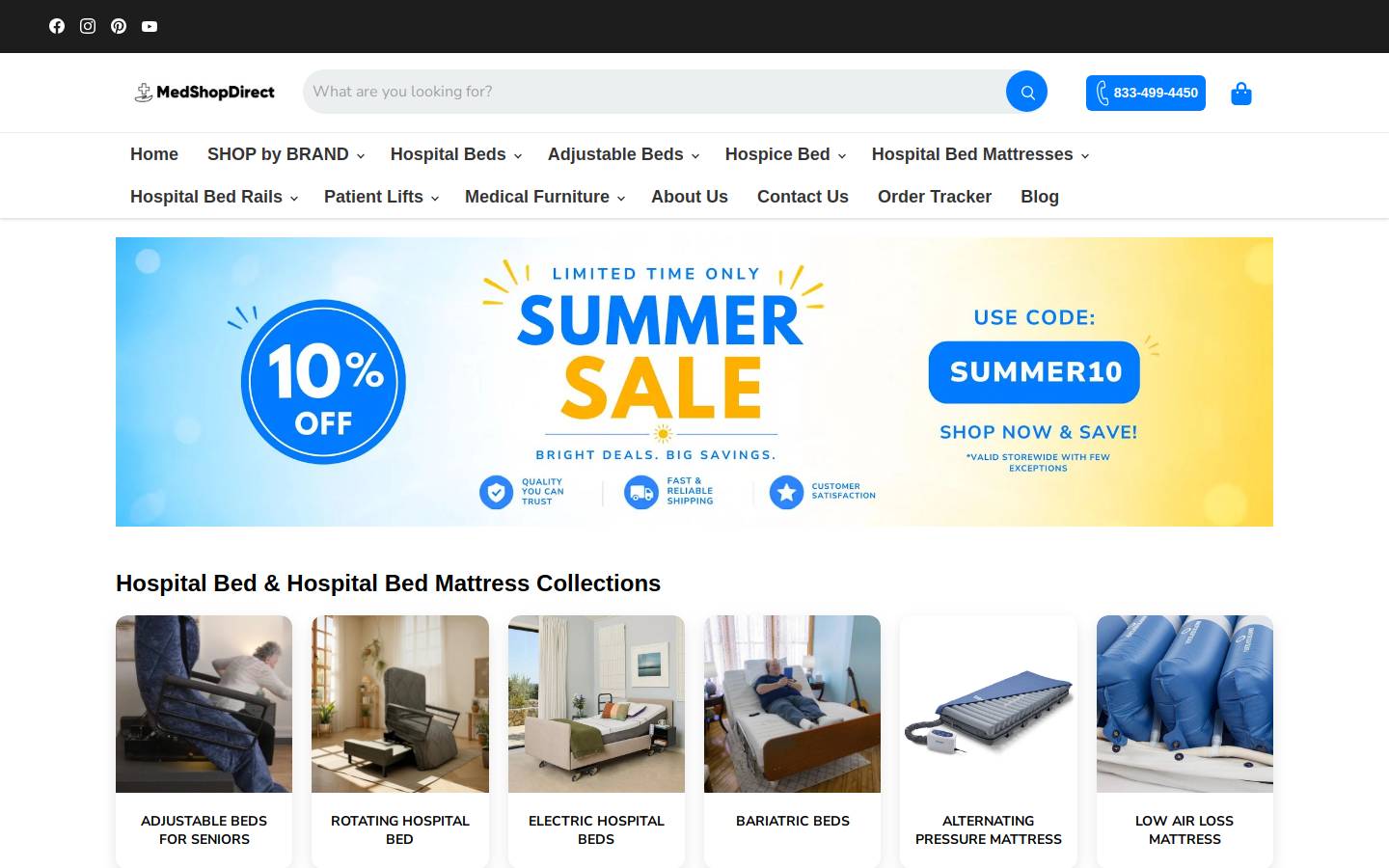 Medshopdirect homepage screenshot