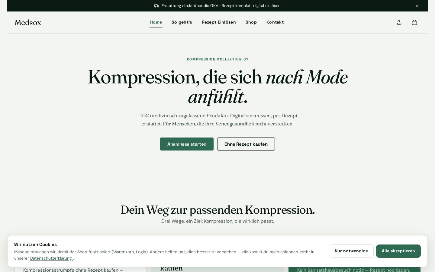 medsox.de homepage screenshot