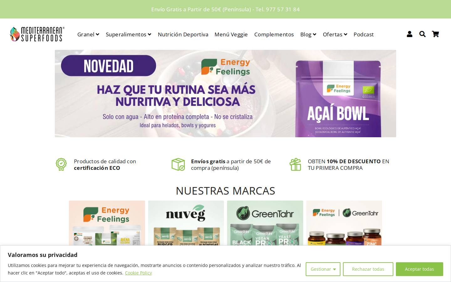 medsuperfoods.com homepage screenshot