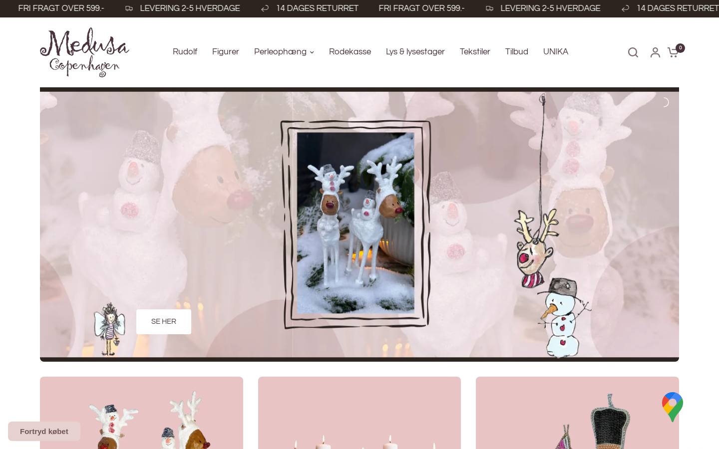 Medusa Copenhagen homepage screenshot