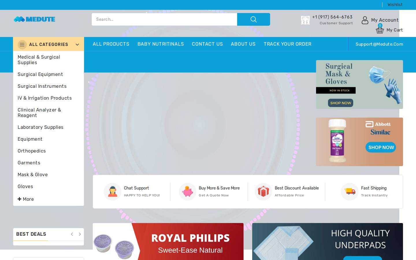 medute.com homepage screenshot