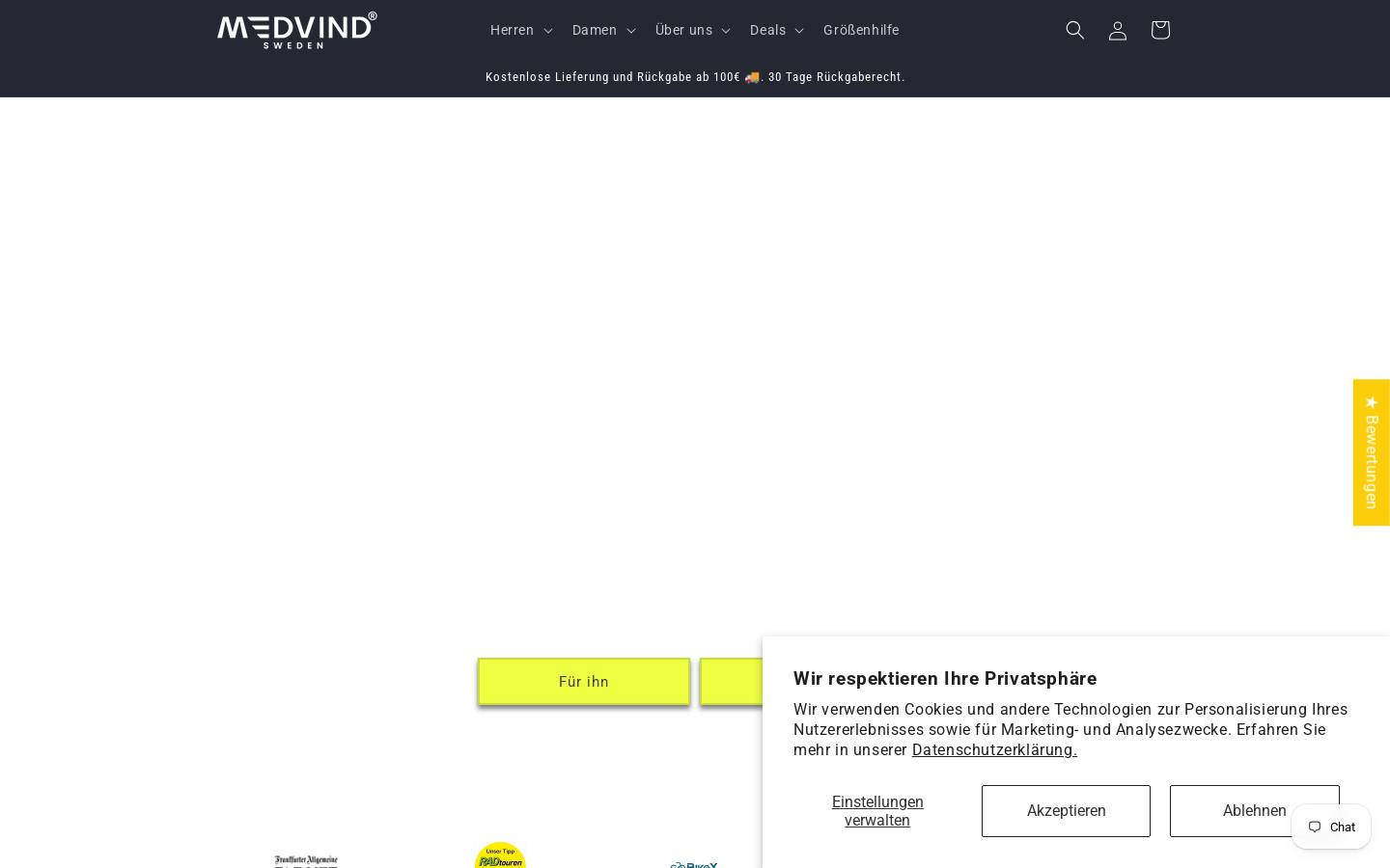 Medvind Sweden homepage screenshot
