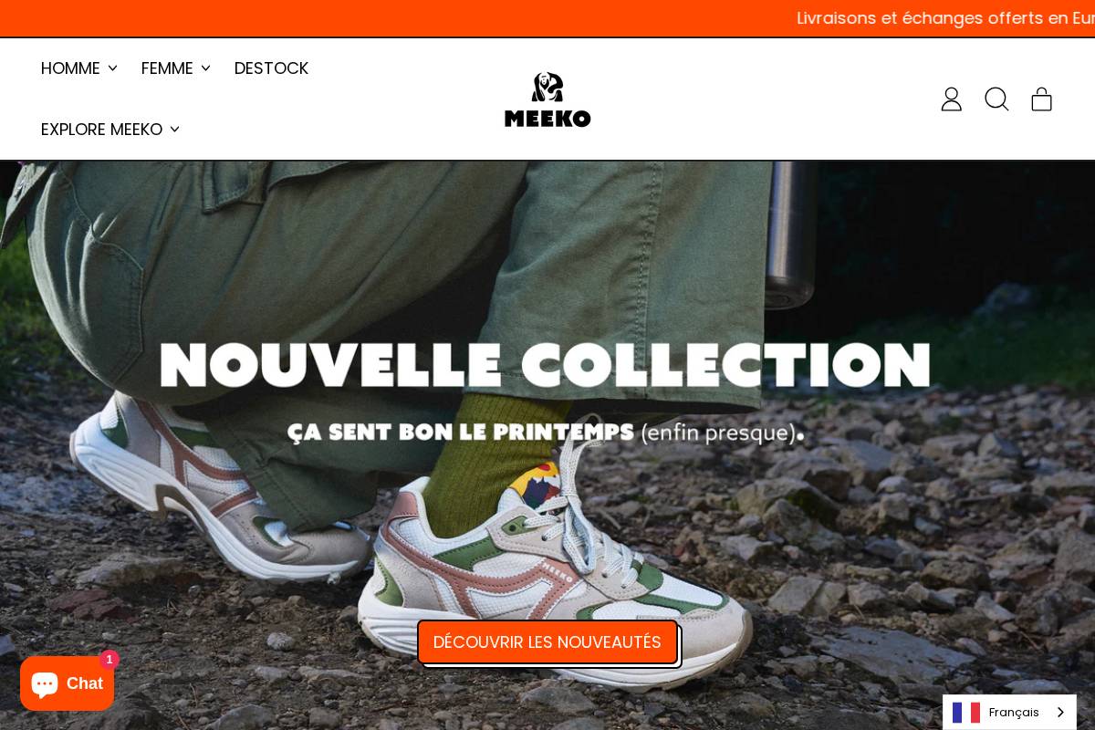MEEKO homepage screenshot