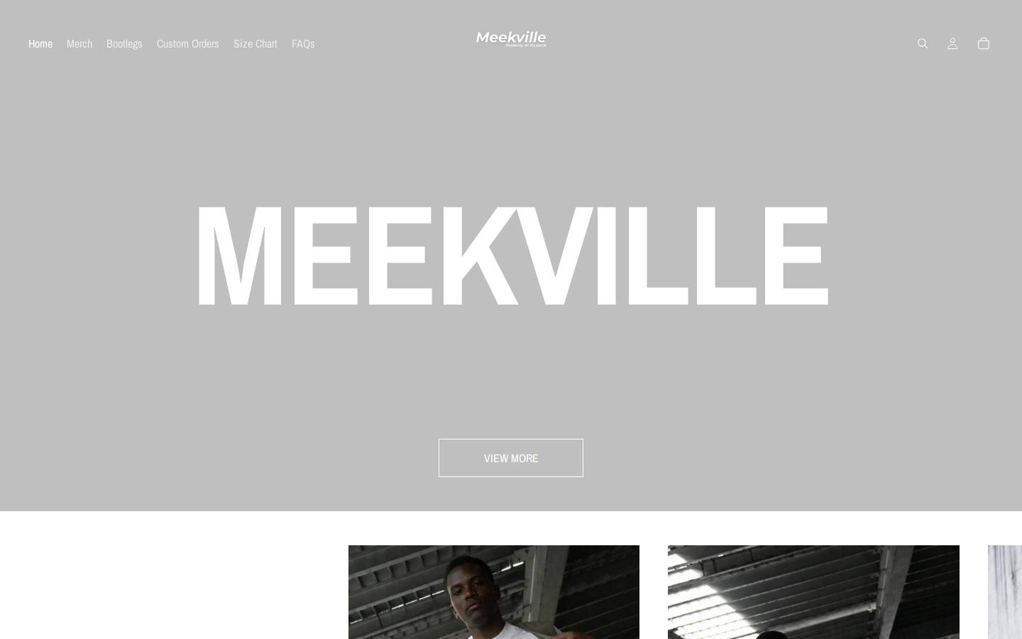 meekville.com homepage screenshot