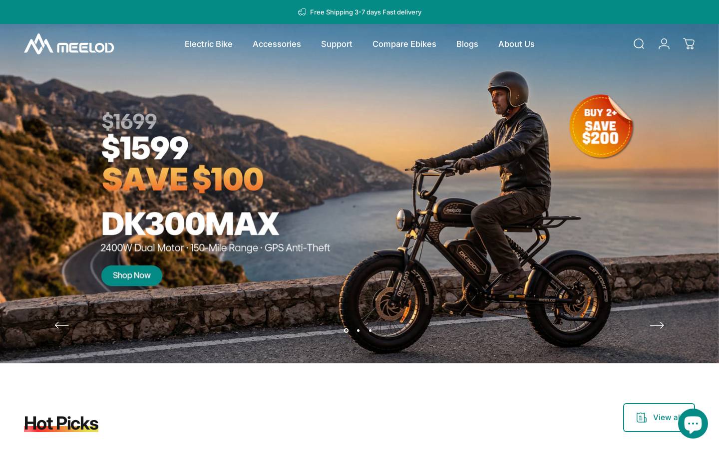 Meelod homepage screenshot
