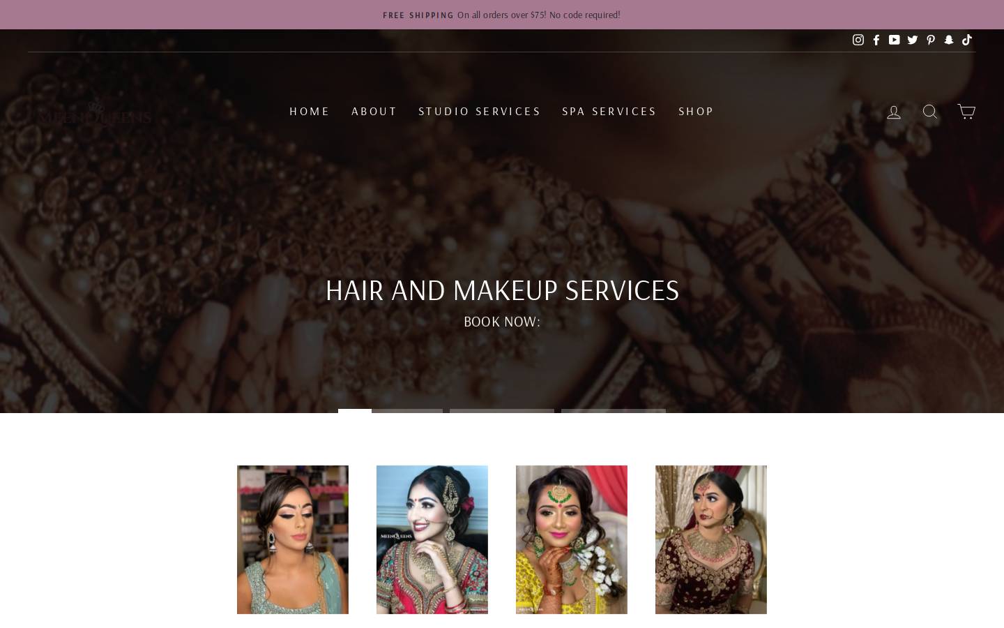 meenqueens.com homepage screenshot