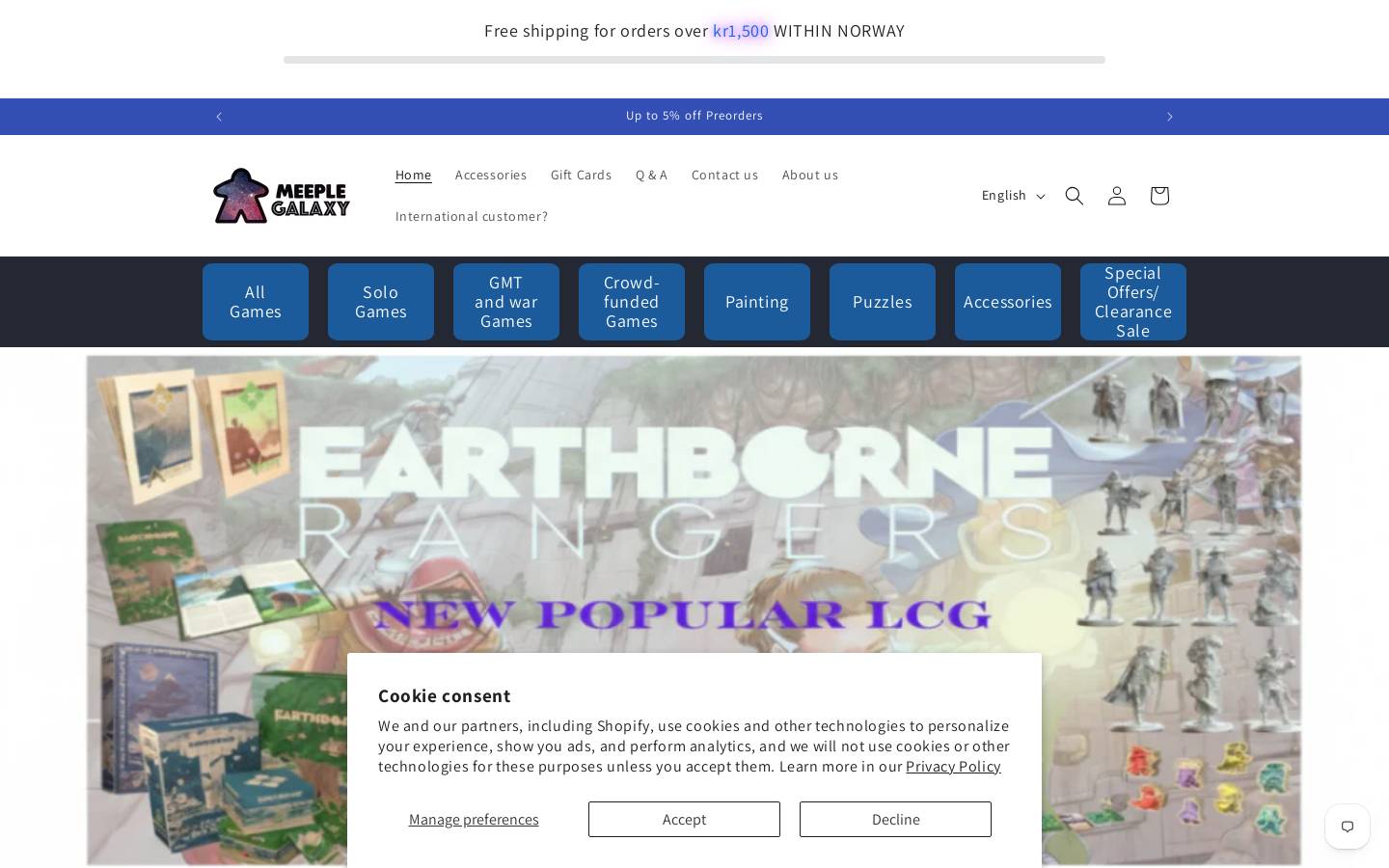 meeplegalaxy.com homepage screenshot