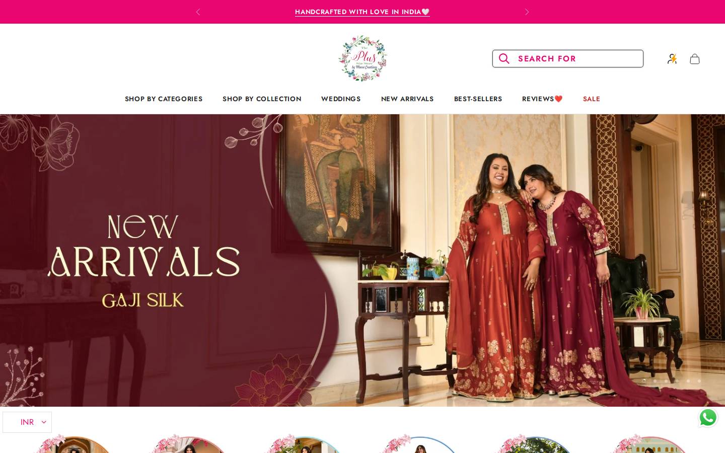 meerasplussizestore.com homepage screenshot