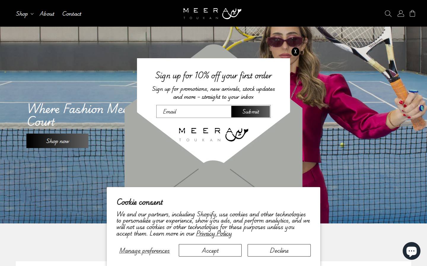 meeratoukan.com homepage screenshot