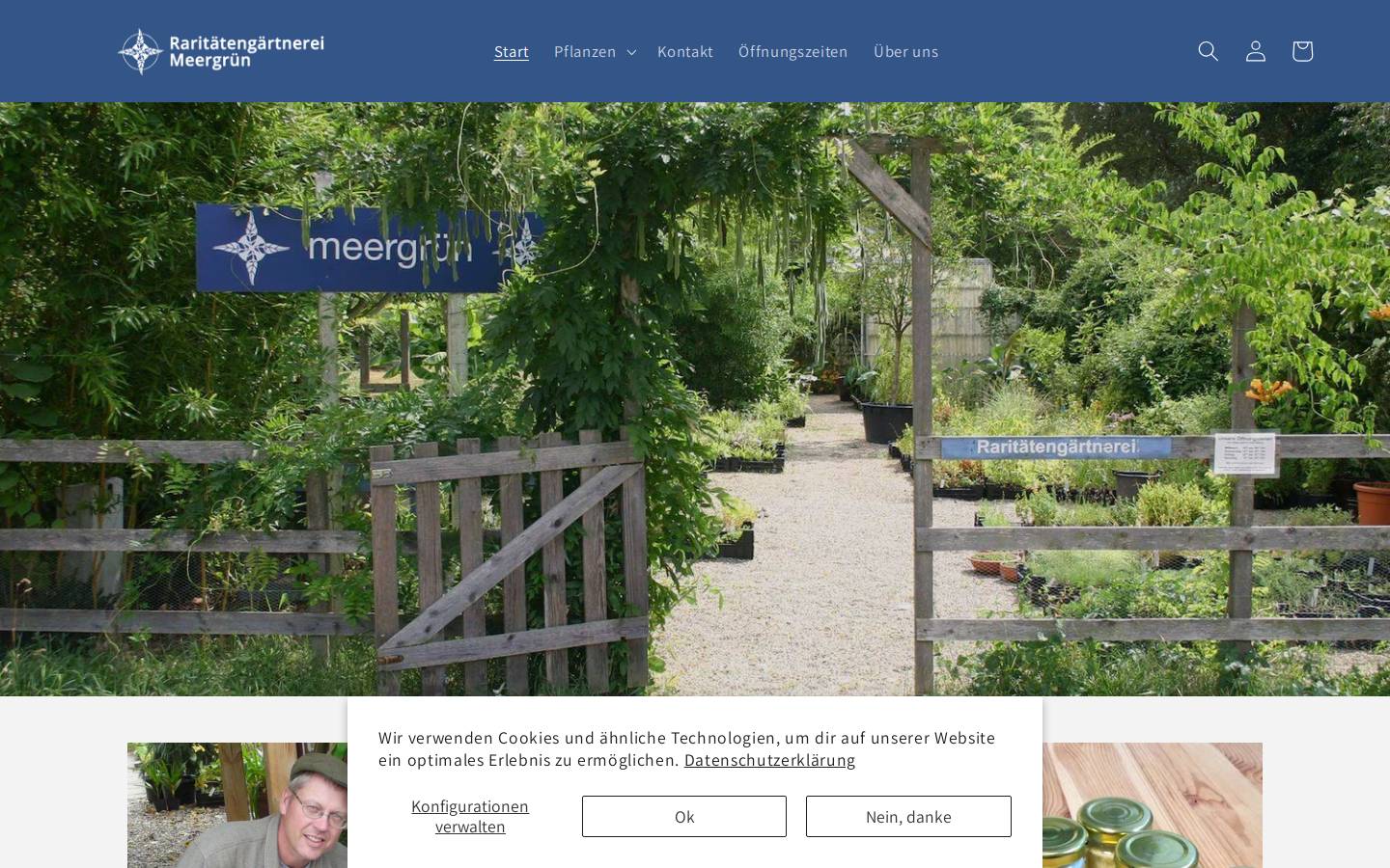 meergruen.de homepage screenshot