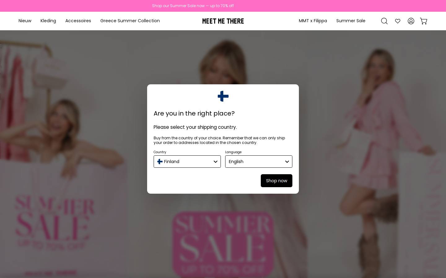 Meet Me There homepage screenshot