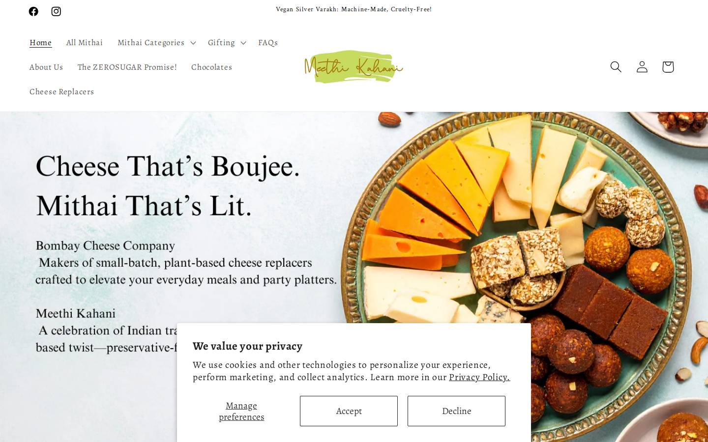 meethikahani.in homepage screenshot