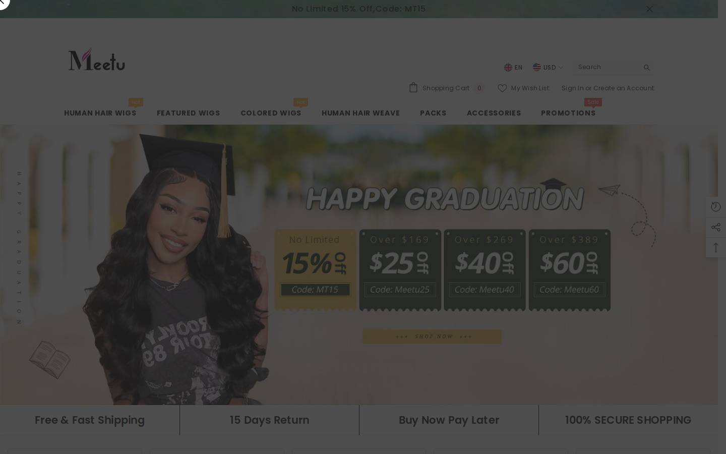 Meetuhair homepage screenshot