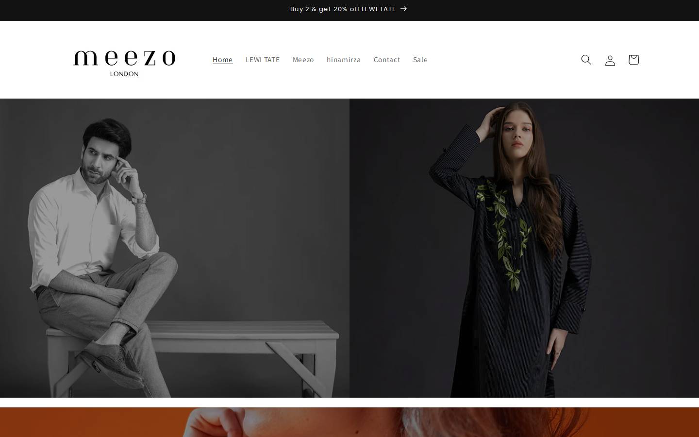 meezo.co.uk homepage screenshot