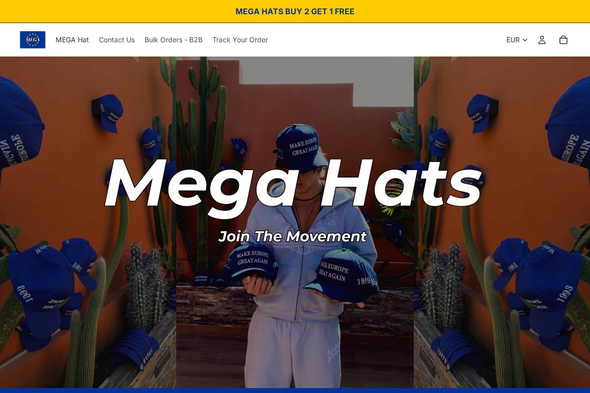 Mega Move homepage screenshot