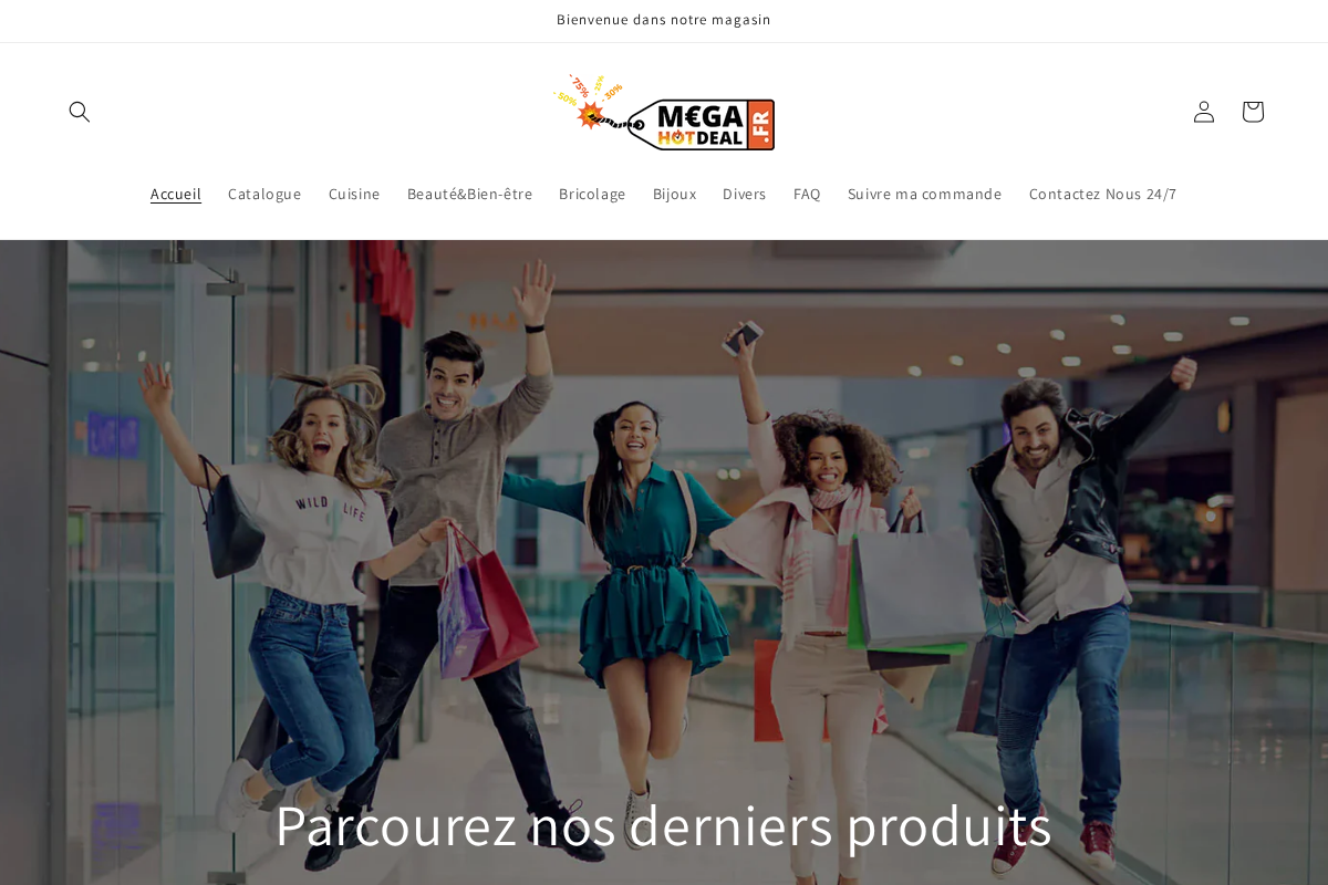 Megahotdeal homepage screenshot